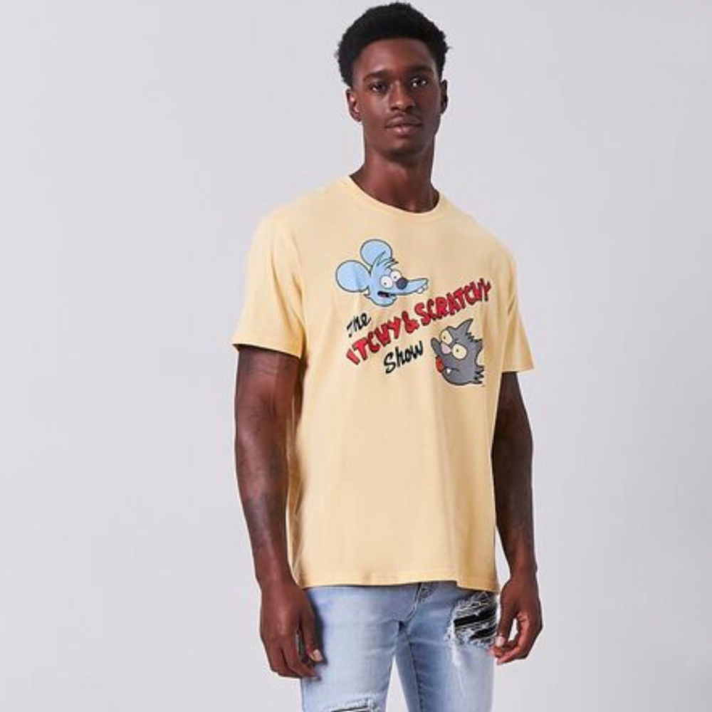 FOREVER 21: SIMPSON’S ITCHY AND SCRATCHY TEE - Picture 1 of 3